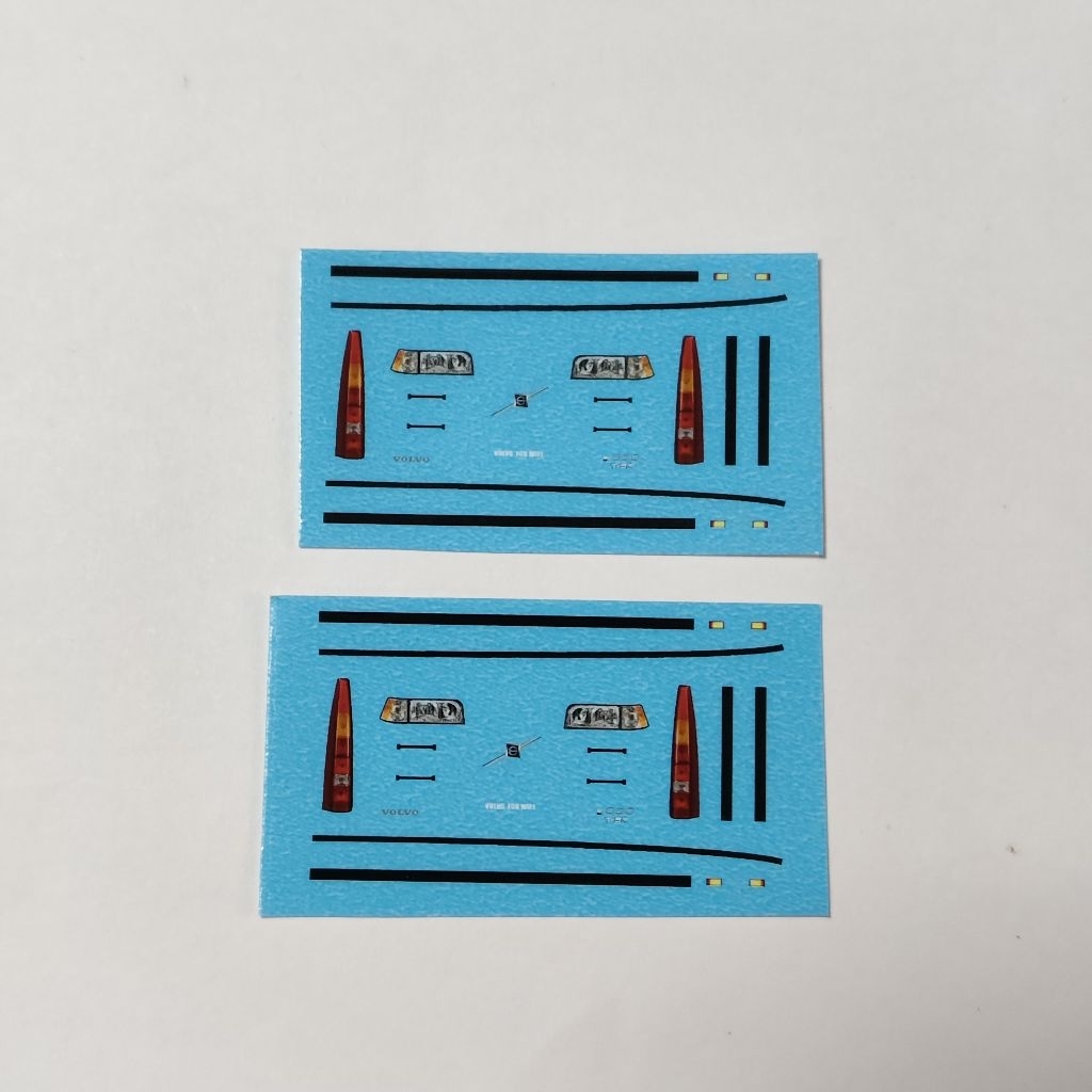 ดีคอลน้ำ 1/64 Decal ไฟหน้าไฟท้าย+โลโก้+ที่จับประตู Volvo 850 / volvo for wife