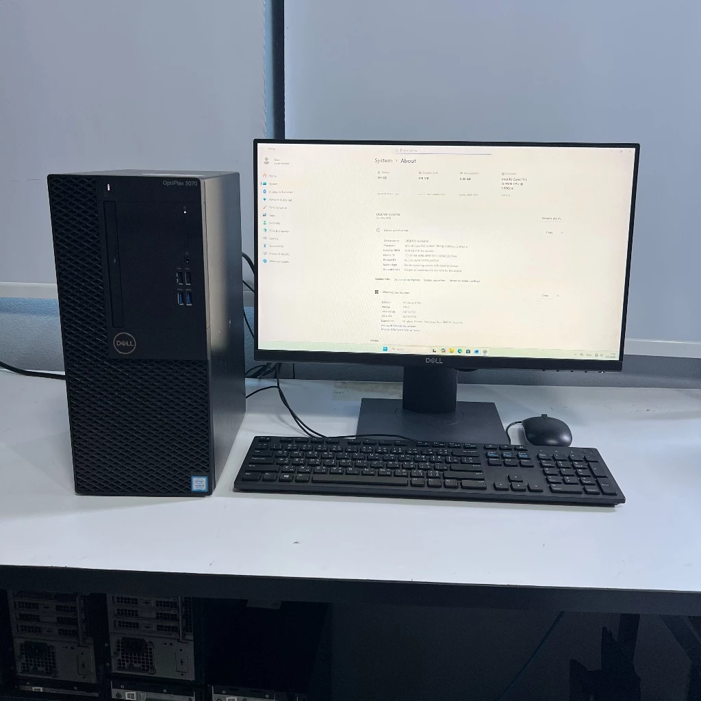 Dell OptiPlex 3070 Tower ชุดคอมพิวเตอร์พร้อมจอ 22 นิ้ว | Core i5 Gen9 | RAM 8GB | SSD 128 GB | Windows 11 Pro แท้ thumbnail 4