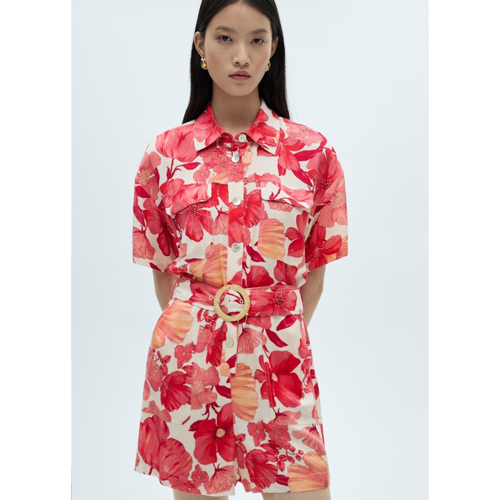 [MANGO] PLAYSUIT CAMELIA-H  / วันพีช สูท รุ่น PLAYSUIT CAMELIA-H Ref: 87032532
