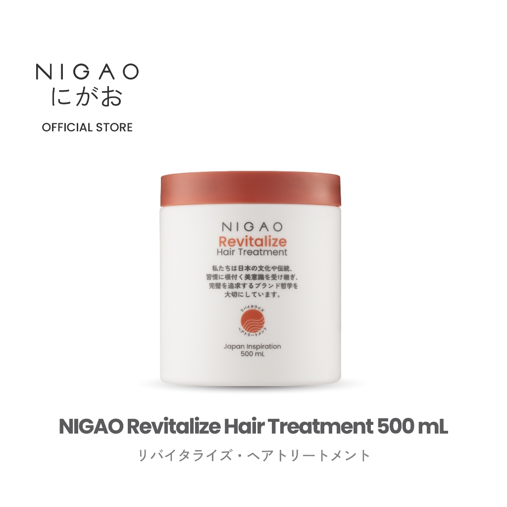 [ทรีทเม้นท์บำรุงผม] NIGAO Revitalize Hair Treatment  นิกาโอะ รีไวทัลไลซ์ แฮร์ ทรีทเม้นท์  ขนาด 500 mL