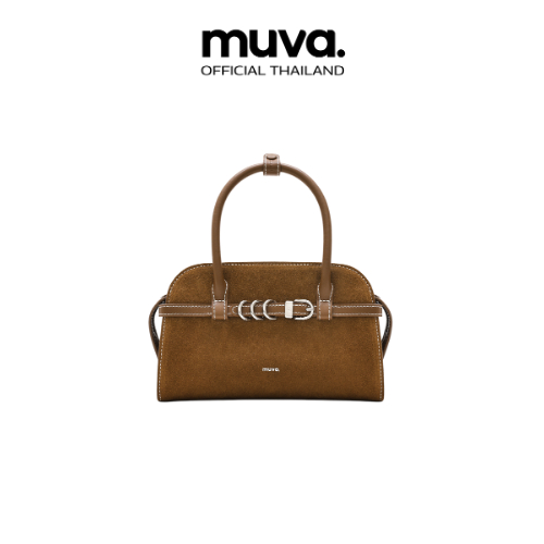 MUVA กระเป๋าหนังกลับ รุ่น LINEA BIANCA SUEDE BAG-MU1098
