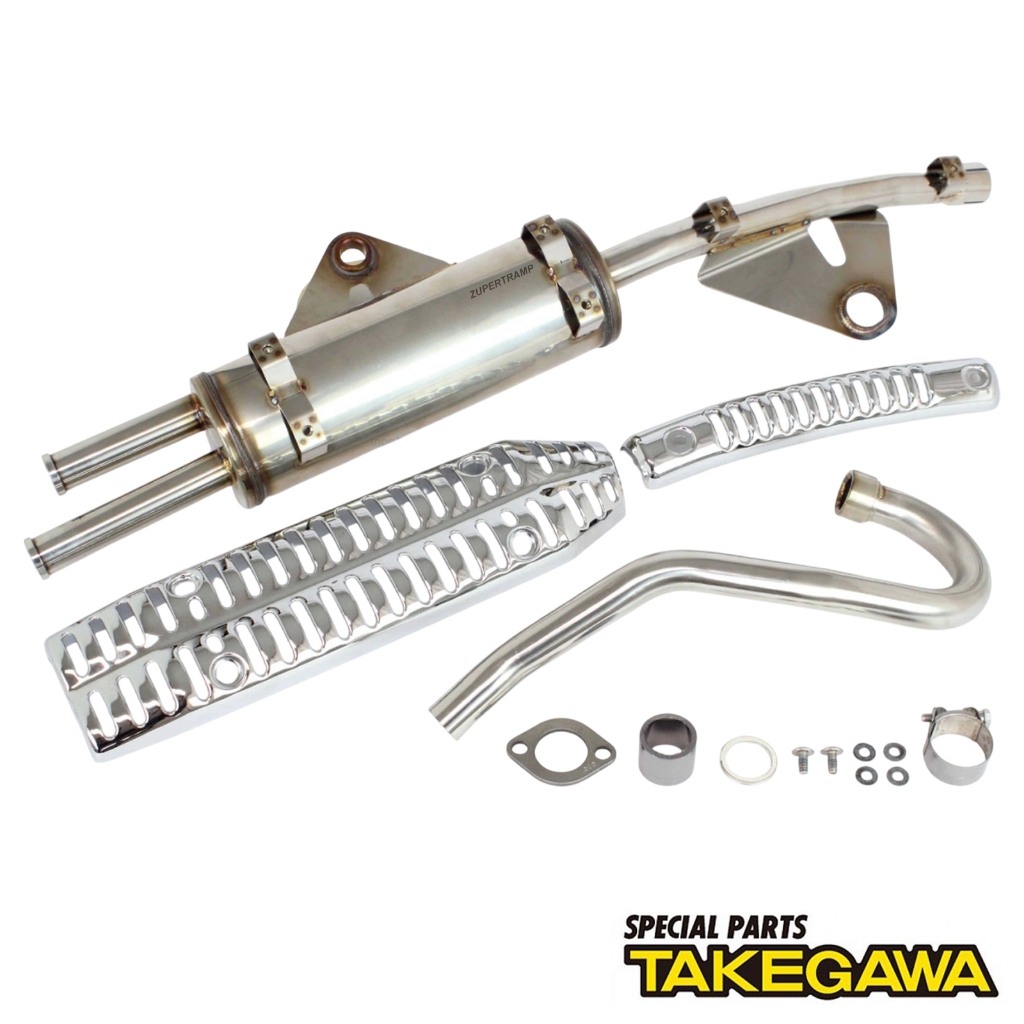 ท่อปลายคู่ TAKEGAWA ใส่ Dax125 แท้ ใหม่