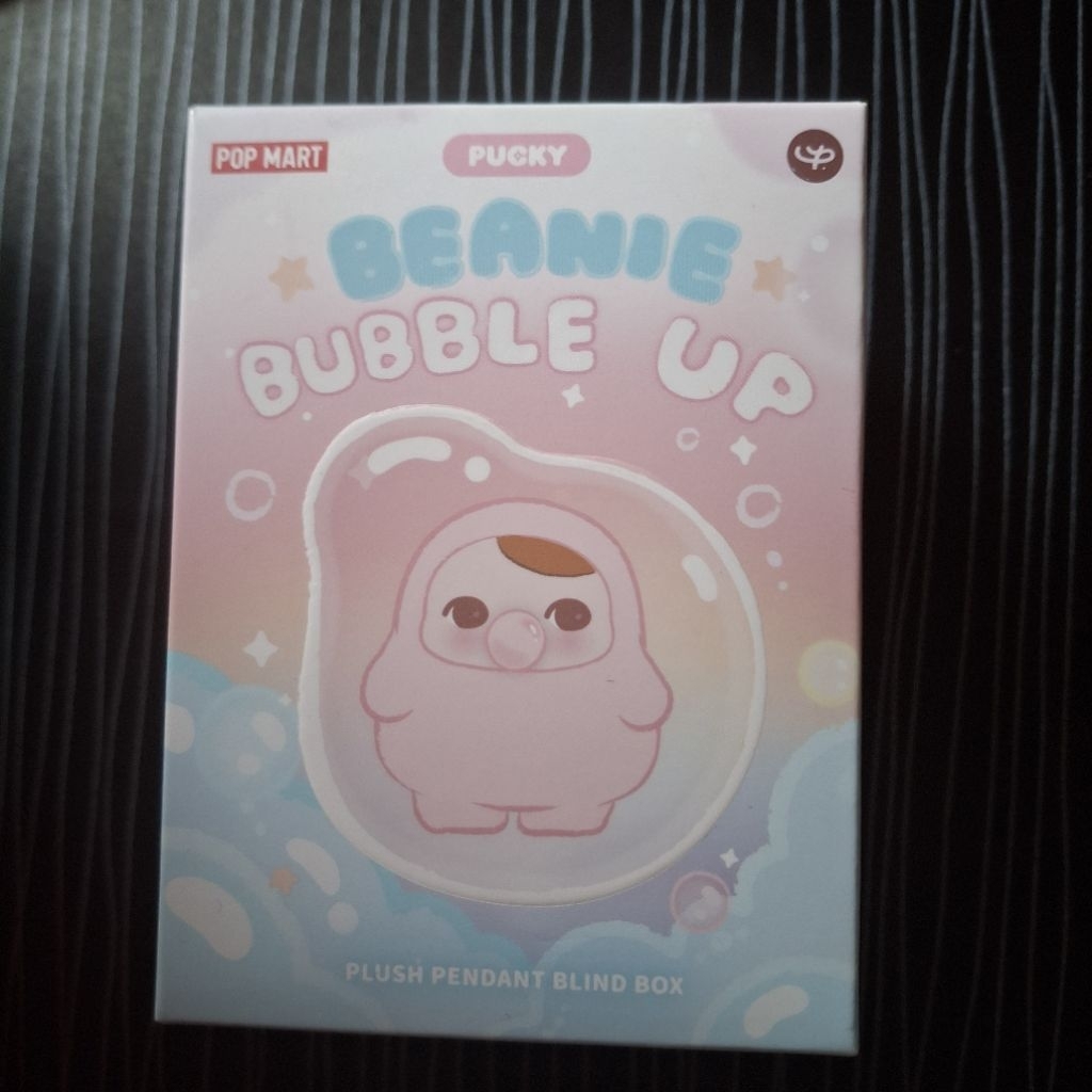 POP MART Pucky Beanie Bubble ตุ๊กตาจี้ วัสดุโพลีเอสเตอร์ ปลอดภัยสำหรับเด็ก