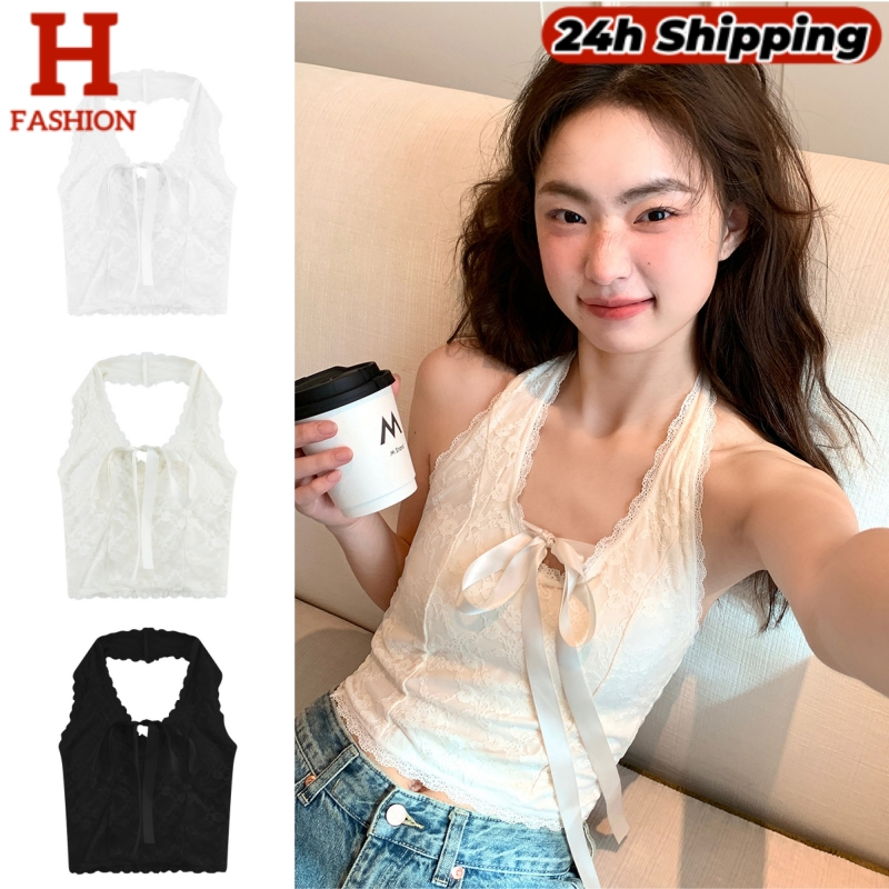 HOT พร้อมส่งจากไทย (FY2042) เสื้อคล้องคอ มีฟองน้ำ ยืดตามตัว สีพื้น