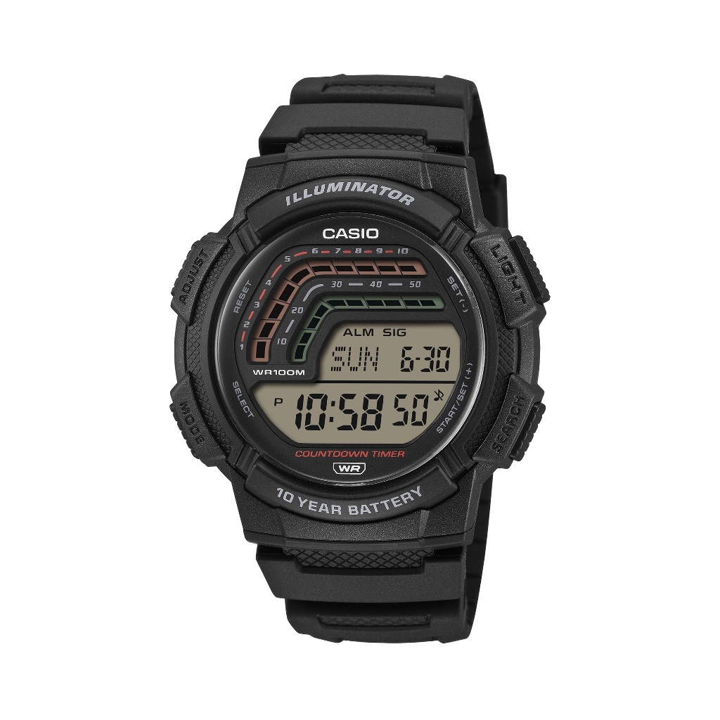 Casio นาฬิกาข้อมือผู้ชาย รุ่น WS-1800-1AVDF Sporty Men's Watch Quartz