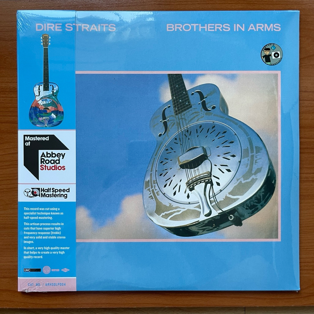 (พร้อมส่ง🔥) แผ่นเสียง แผ่นเสียง Dire Straits Brothers In Arms, 2 x Vinyl, 45 RPM, มือหนึ่ง ซีล
