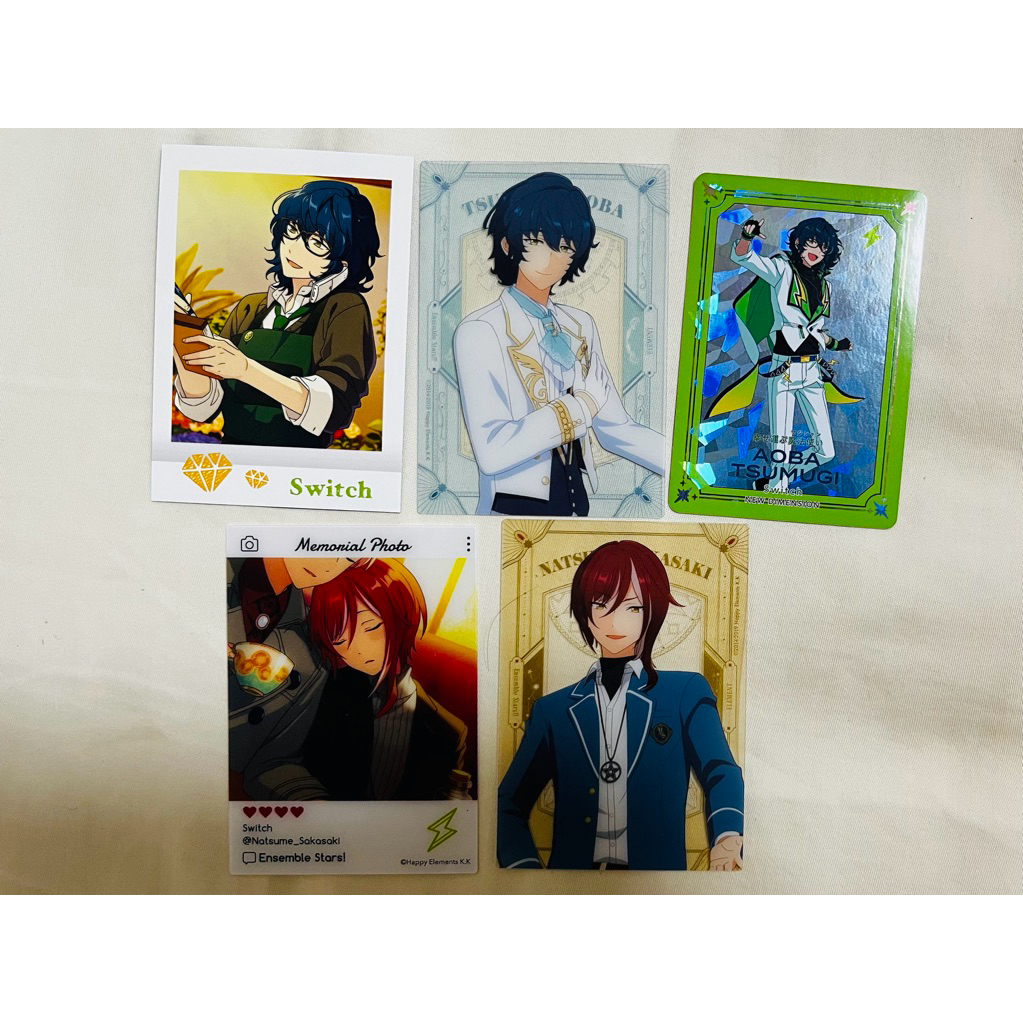 Ensemble Stars อันสึตะ Switch ของสะสม การ์ด โพลารอยด์ [Tsumugi Aoba, Sakasaki Natsume]