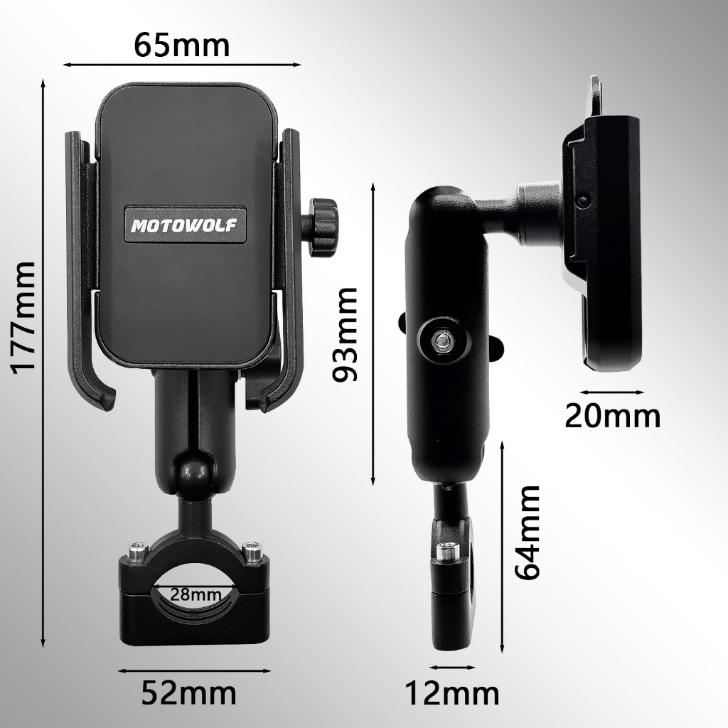 motowolf mdl 2821 ที่จับมือถือมอเตอร์ไซค์ ที่จับโทรศัพท์มอเตอร์ไซค์ ที่วางมือถือมอไซค ราคา ถูกที่สุด ดีลบีเคเค แกลเลอรีภาพที่ 7