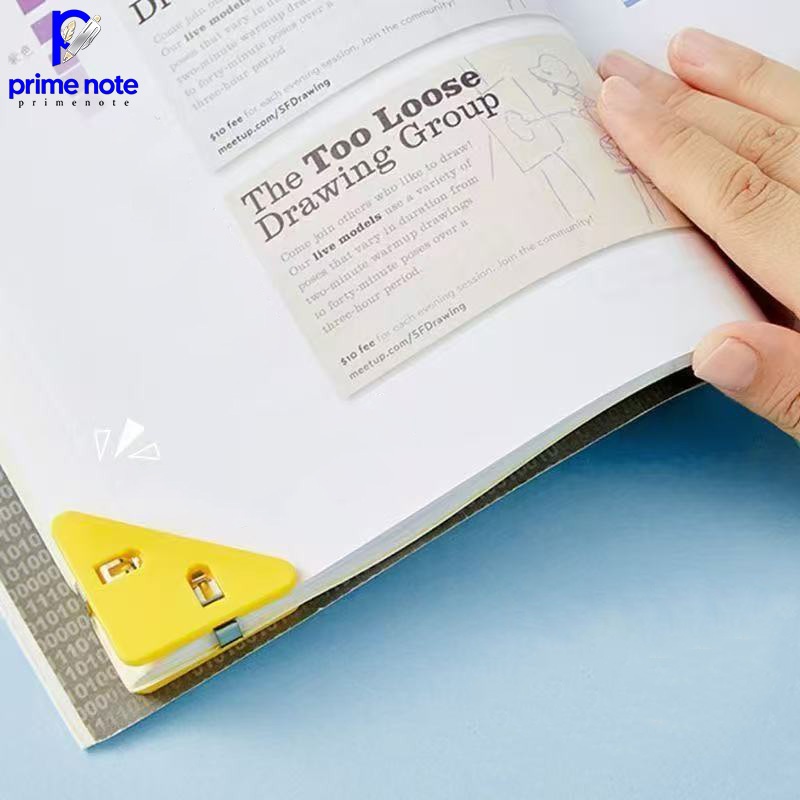 คลิปมุมกระดาษสีสันสดใ  ทรงสามเหลี่ยมน่ารัก สีเยอะมากๆ ที่หนีบมุมกระดาษแบบใหม่ ใช้งานสะดวก กระดาษ เข้ามุม สุ่มสี - รูปที่ 7