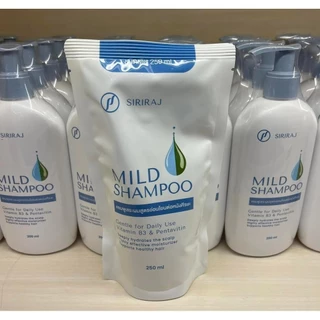 Siriraj Mild Shampooลดผมร่วง เหมาะผิวแพ้ง่าย 200ml ศิริราช แชมพูสูตรอ่อนโยน ลดรังแค