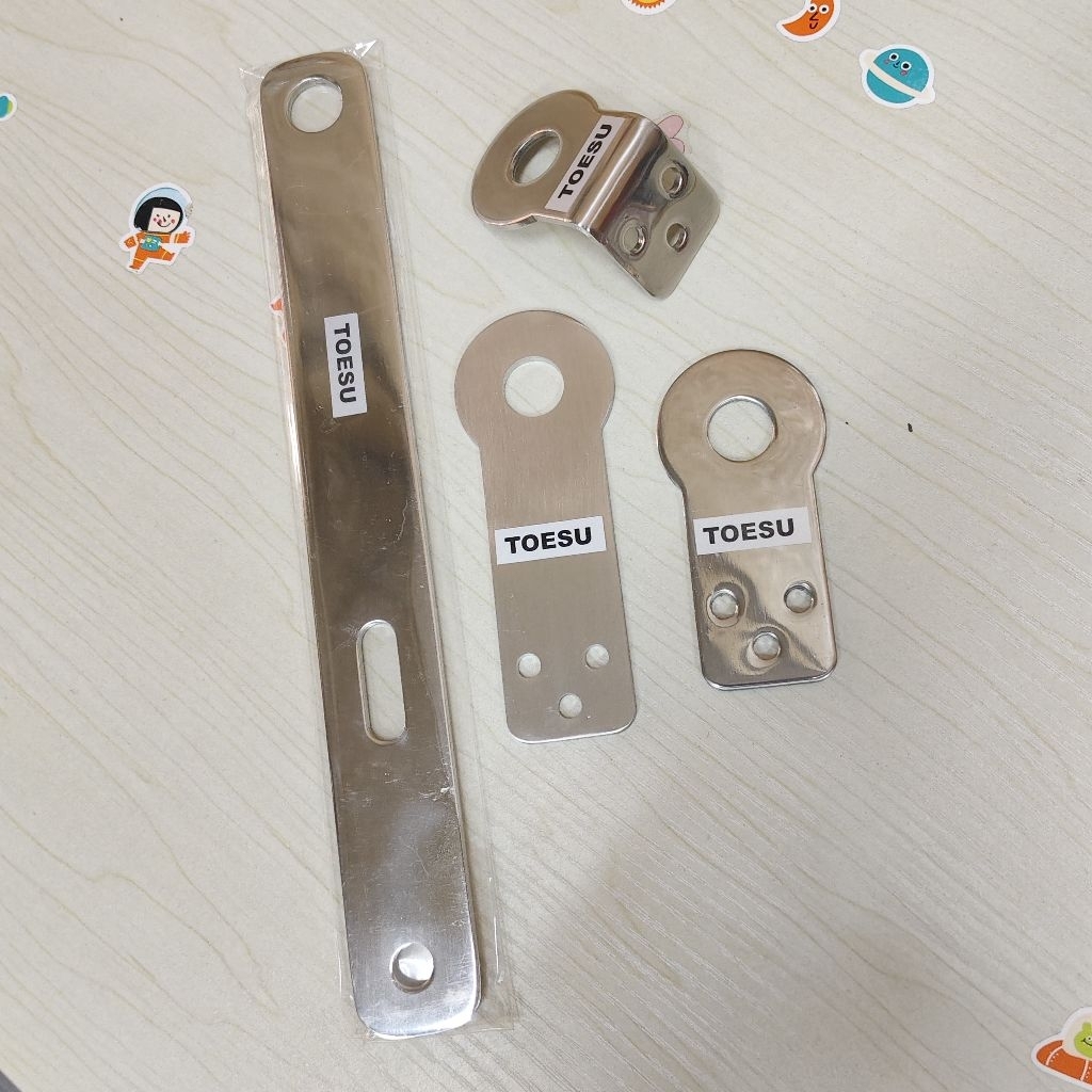 #ขาสแตนเลสยึดแจคเม้าสายสัญญาณวิทยุสื่่อสาร แผ่นงอ แผ่นตรง