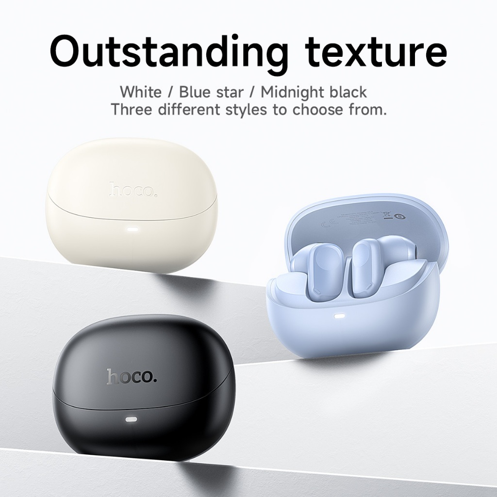 Hoco EQ25 หูฟังบลูทูธไร้สาย BT5.4 แบตอึด 7 ชม. เสียง Hi-Fi ขนาดเล็ก ใส่สบาย เสียงดีเบสแน่น - รูปที่ 3