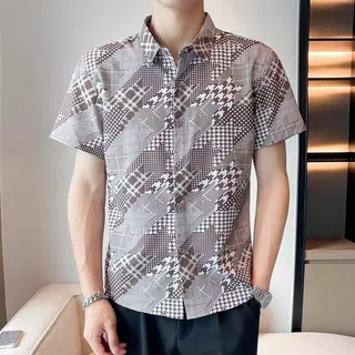 เสื้อเชิ้ต เสื้อเชิ้ตฮาวายชาย&หญิง ผ้าบางใส่สบาย M-3XL เทศกาลสงกรานต์