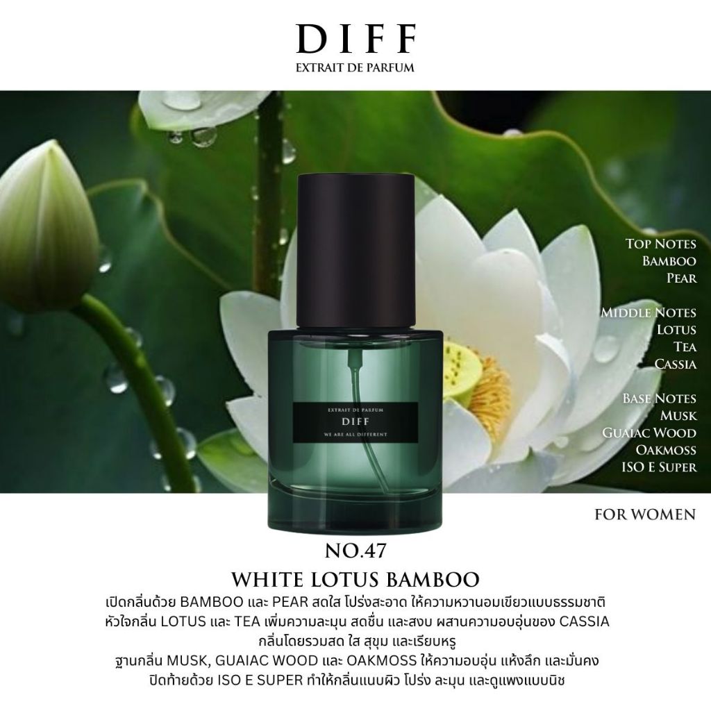 No.47 DIFF Extrait de parfum White Lotus Bamboo