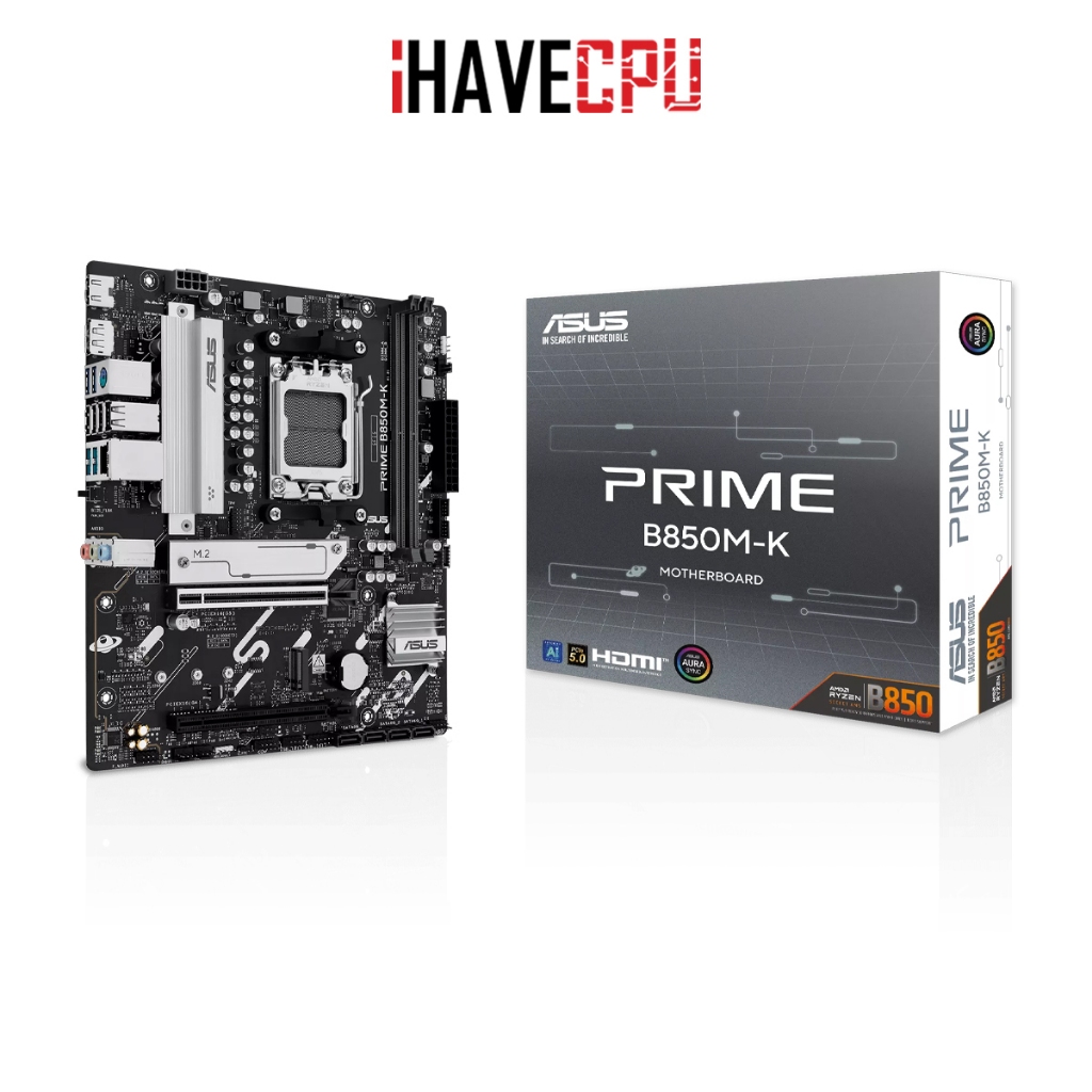 เมนบอร์ด (mainboard) iHAVECPU (AM5) ASUS PRIME B850M-K