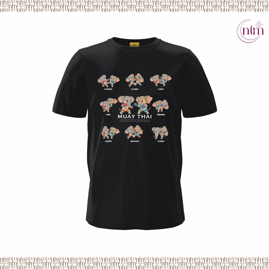 [พร้อมส่ง] เสื้อยืดช้างคอลเลคชันมวยไทย เสื้อยืด เสื้อลายช้าง ช้างไทยแลนด์ มวยไทย ใส่สบาย