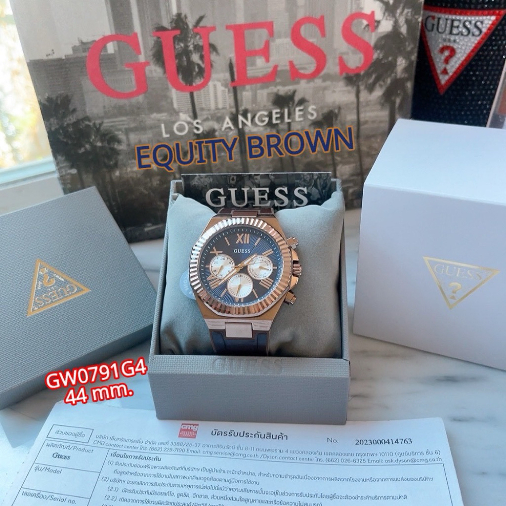 นาฬิกาผู้ชาย #Guess GW0791G4 EQUITY BROWN ของแท้CMG