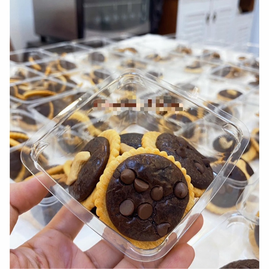 กล่องใส M020และM021 พร้อมฝา(ยกลัง 8แพ็คx50ชิ้น=400ชิ้น)