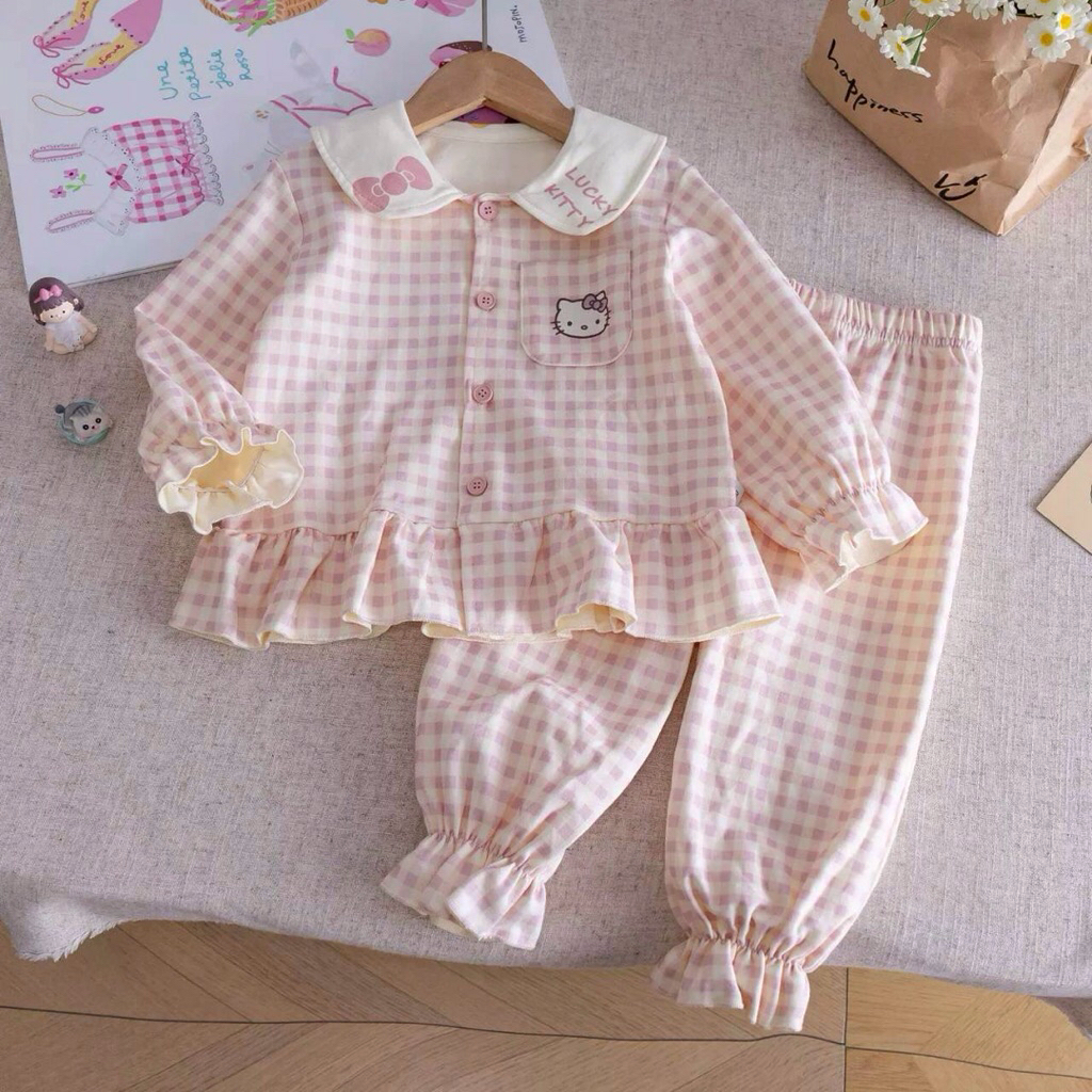 ชุดนอนเด็ก Hello kitty ป้าย My Boo น่ารัก ผ้านิ่มใส่สบาย [พร้อมส่ง]