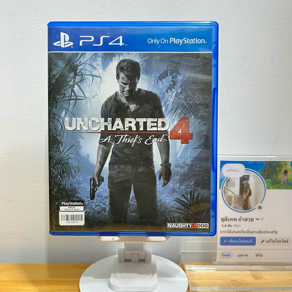 แผ่น ps4 uncharted 4 มือสอง