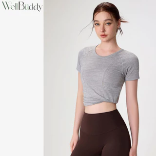 [New in Jan] - WellBuddy เสื้อออกกำลังกายผู้หญิง เสื้อทับสปอร์ตบรา ยืดหยุ่น ระบายอากาศดี (Air-Knit Tee)