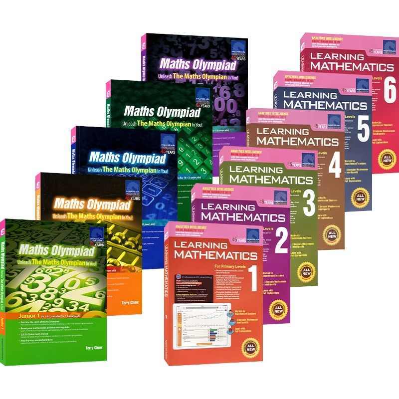 Singapore Math + Olympiad Series Complete Set SAP Learning & Olympiad Mathematics for Grades 1-6