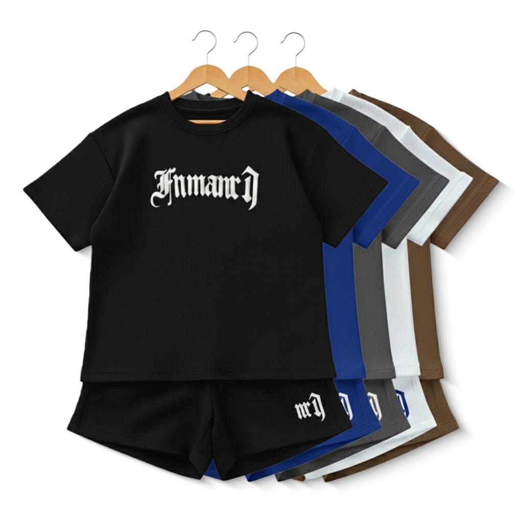 【พร้อมส่ง】ชุดเซ็ทเด็กแฟชั่น ชุดสูทเด็กผู้ชายสองชิ้น เสื้อแขนสั้นกางเกงขาสั้น ชุดกีฬาแขนสั้นแห้งเร็ว สไตล์เกาหลี