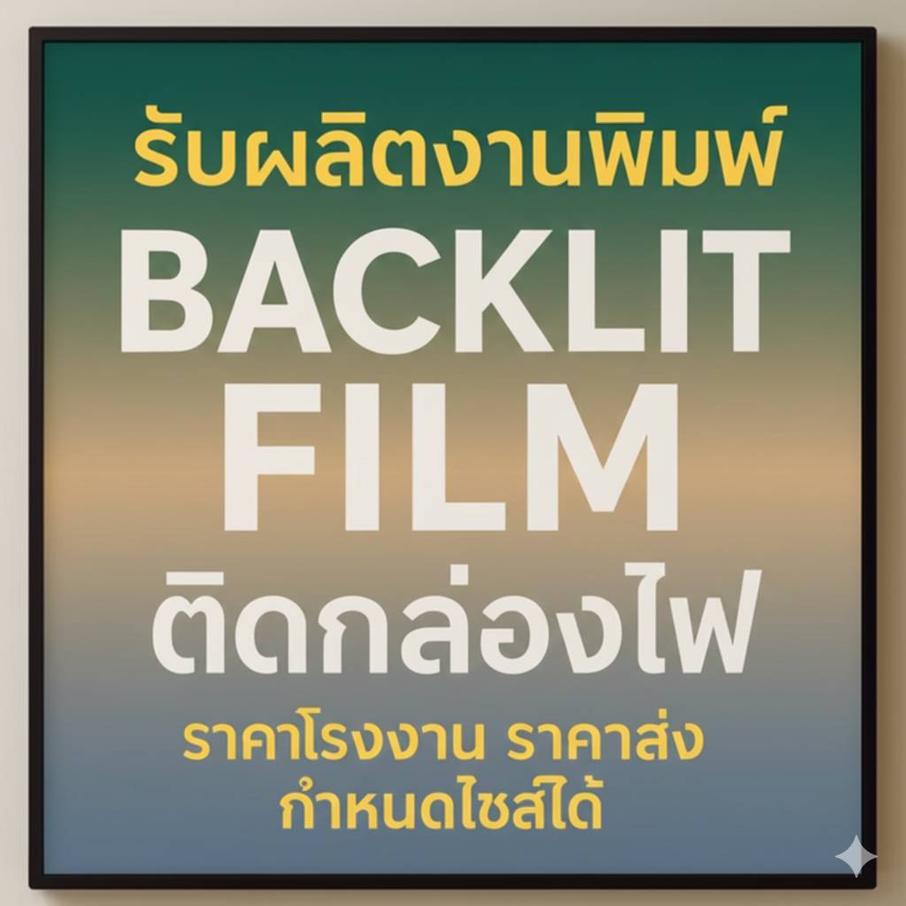 งานพิมพ์ Backlit Film ติดกล่องไฟ พิมพ์UVราคาโรงงาน ราคาส่ง กำหนดไซส์ได้ตามลูกค้า ป้ายโฆษณา เมนูอาหาร