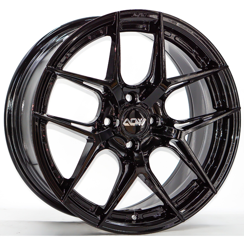 ล้อแม็ก #AOW20 #Flowforming สีดำเงา(Black) กว้าง 8-17นิ้ว 4รู100 Offset35
