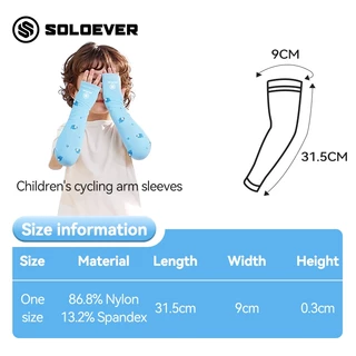 SOLOEVER Children Arm Sleeves UPF50+ปลอกแขนกันแดดเด็ก สำหรับเด็กอายุ ใส่เที่ยว เล่นกีฬา ป้องกัน UV