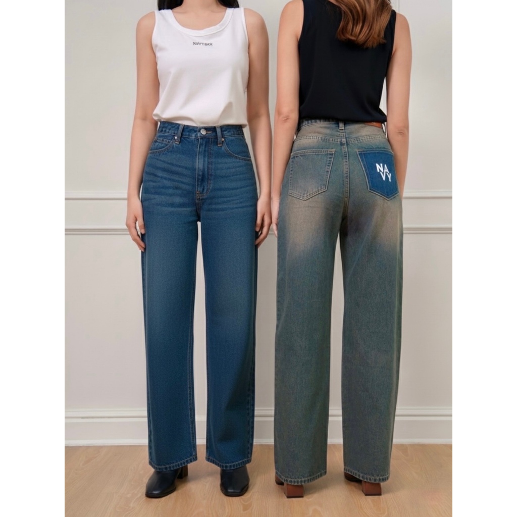 NV019 - Tyler Jeans กางเกงยีนส์ทรงกระบอกกลาง