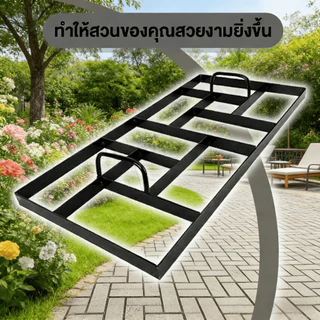 แม่พิมพ์ปูนซีเมนต์สำหรับปั๊มลายอิฐสี่เหลี่ยม ขนาด 60*30 ซม. แบบแผ่นเหล็กเรียบ เหมาะสำหรับงานก่อสร้างพื้นผิวถนน ลานสวน แล