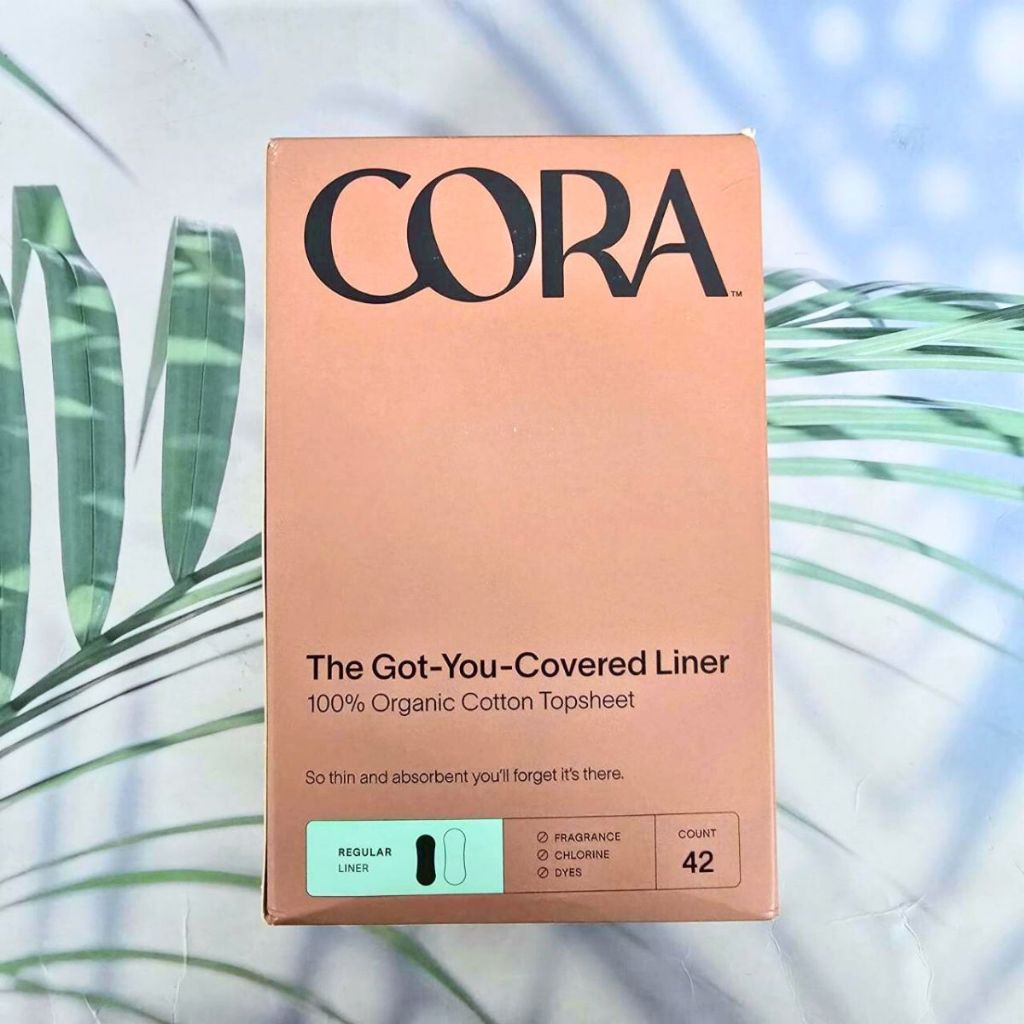 (CORA®) 100 % Organic Topsheet Period Liners 42 Liners ผ้าอนามัย สำหรับผู้หญิง