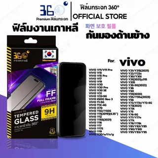 [🇰🇷360°] ฟิล์มกระจกคริสตัลกันมอง/กันเสือก Vivo Y200 Y100 Y21 Y28 Y04S V29E Y03 Y17s Y18 Y20 5G