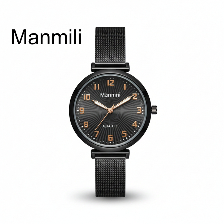 Manmili นาฬศิกาข้อมือผู้หญิง สายเข็มขัด ใส่สบายดีไซน์สวยหรู พร้อมส่ง
