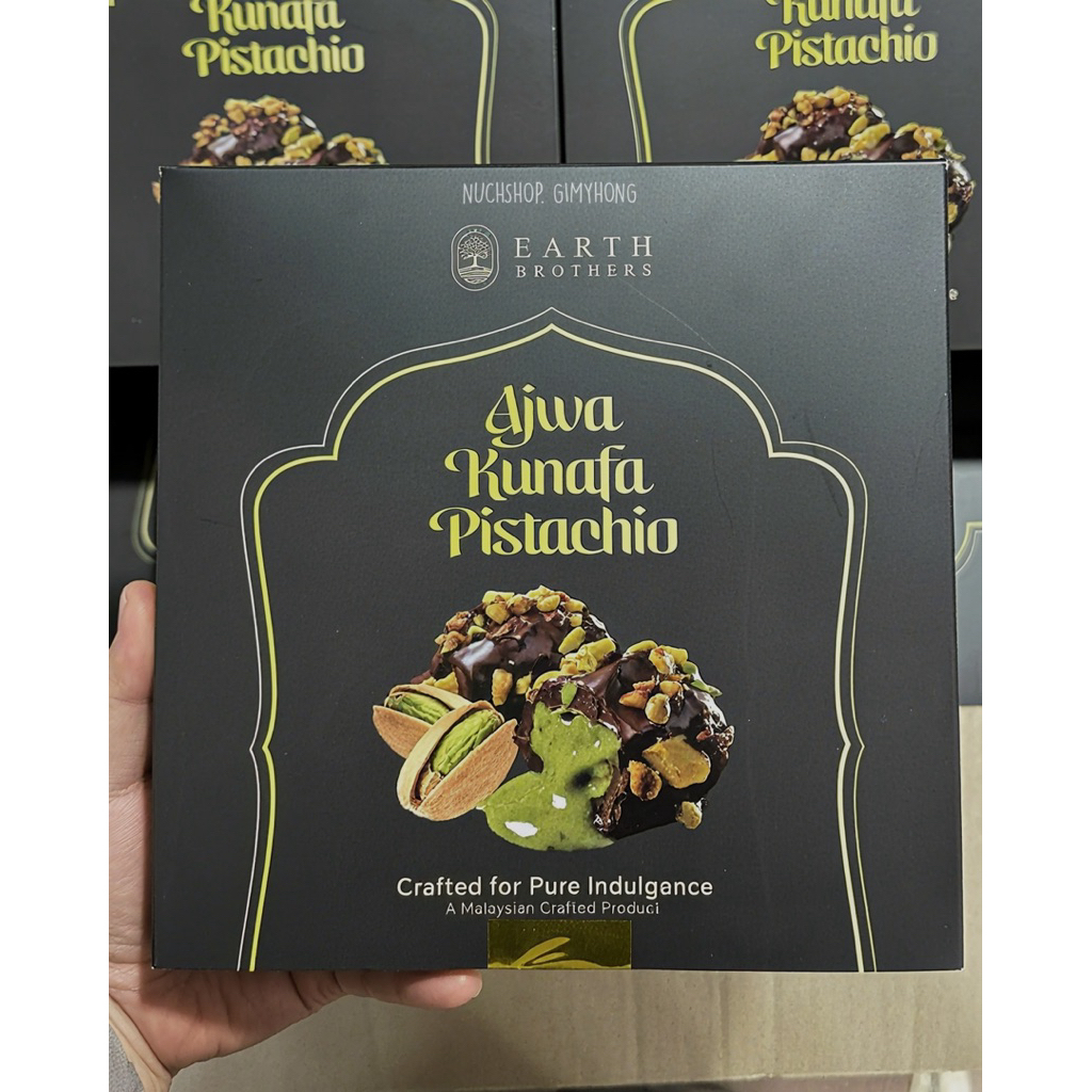 Ajwa Kunafa Pistachio   อินทผาลัมอัจวะ เคลือบช็อคโกแลต สอดไส้ซอสพิสทาชิโอ้