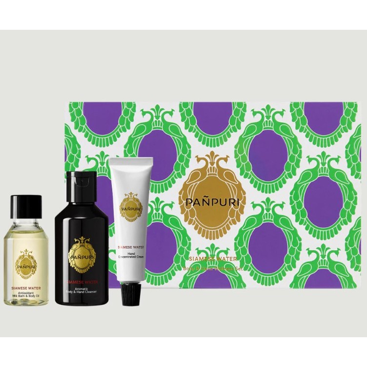 PAÑPURI SIAMESE WATER BODY & HAND WELLNESS SET ปัญญ์ปุริ เซตผลิตภัณฑ์บำรุงผิวกายและผิวมือ ครีมบำรุงมือ ครีมทามือ
