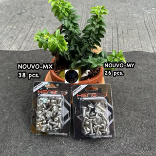 น็อตชุดสีหัวจี้ลาย Nouvo-MX(38ตัว)/Nouvo-MY(26ตัว) น็อตเลสเฮ…