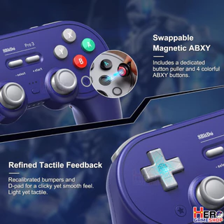 [8Bitdo]8Bitdo Pro 3 Bluetooth Game Controller TMR JoyStick🕹รองรับSwitch2/PC/ Android/iOS ฟรีจุกยาง1คู่ by Hero Gameshop