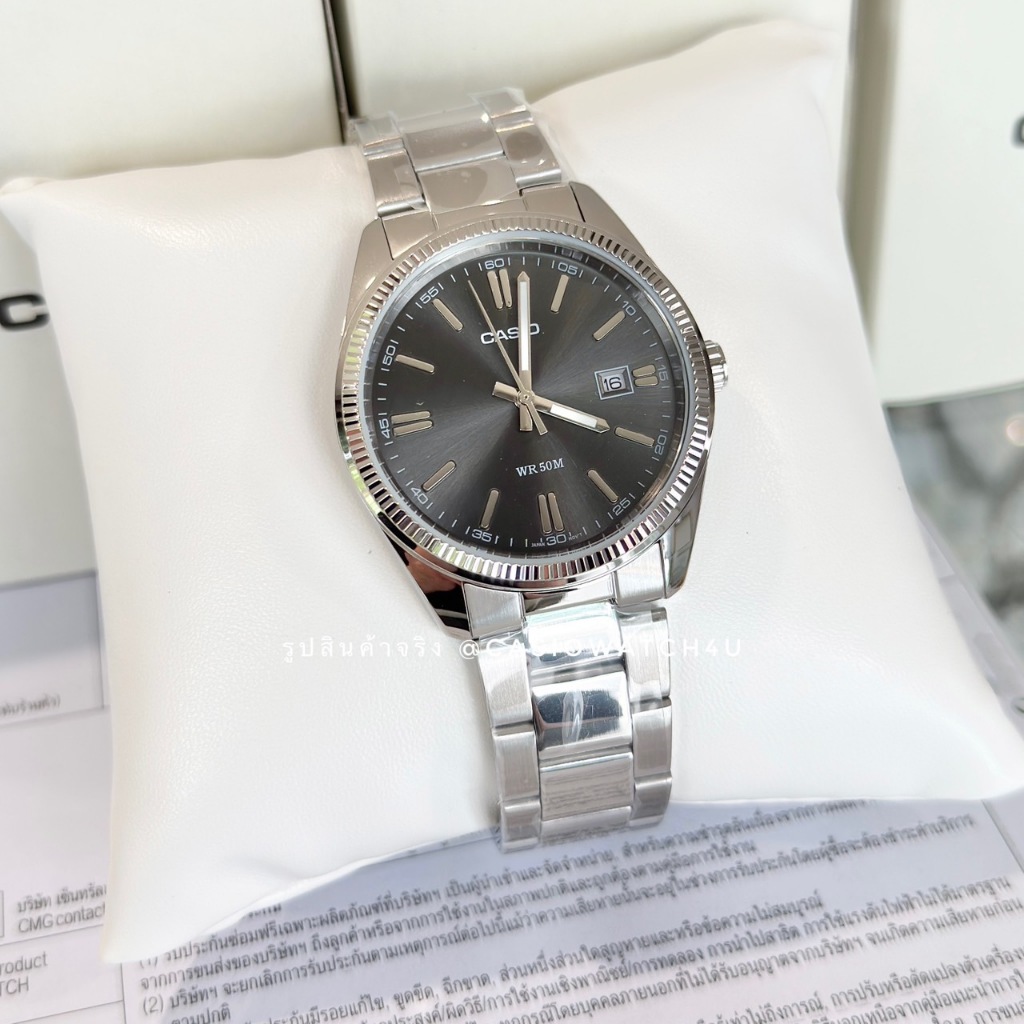 CASIO นาฬิกาข้อมือผู้ชาย รุ่น MTP-1302D-1A1 / MTP-1302D ประกันศูนย์เซ็นทรัล cmg