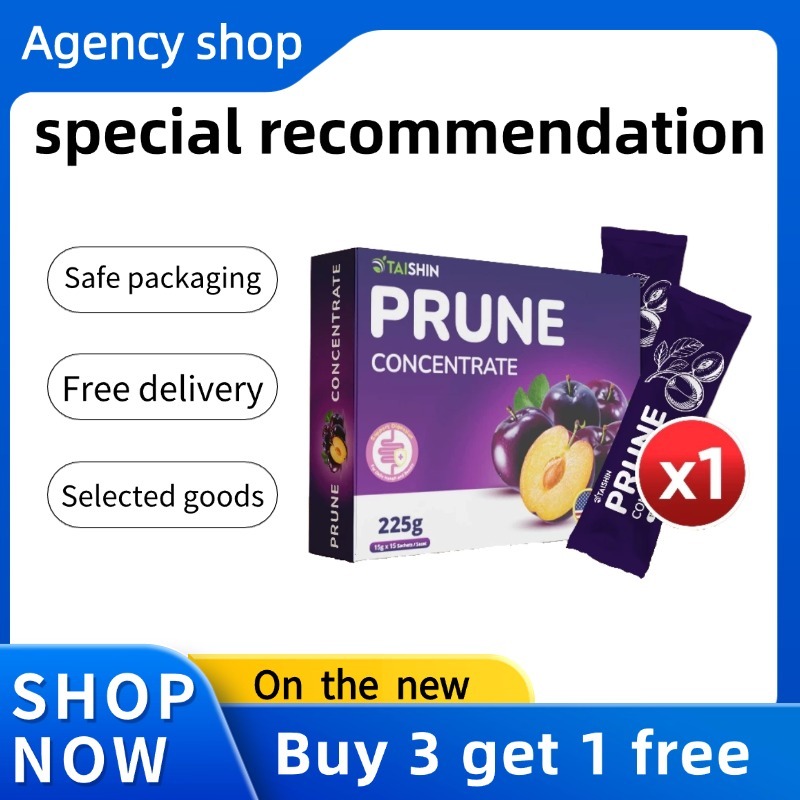 TAI SHIN PRUNE EXTRACT Botanical Beverages 10กรัมx 15ถุงสําหรับส่งเสริมการเผาผลาญอาหารและการล้างพิษ