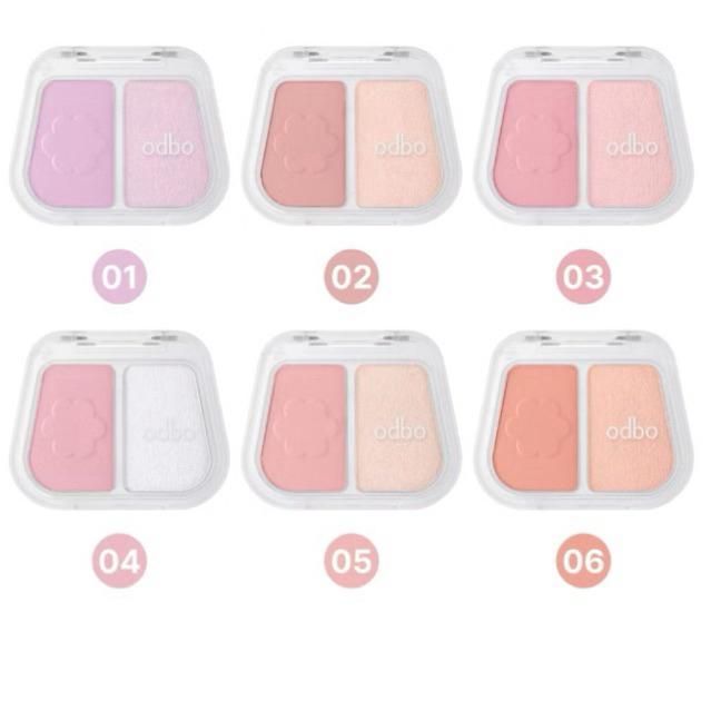 ODBO Duo Fuse Blush & Highlight -OD1333
