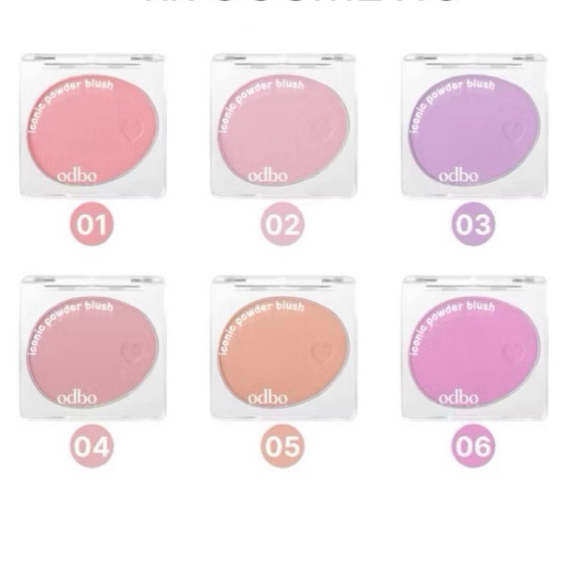Odbo iconic powder blush OD1325 โอดีบีโอ ไอโคนิค พาวเดอร์ บลัช