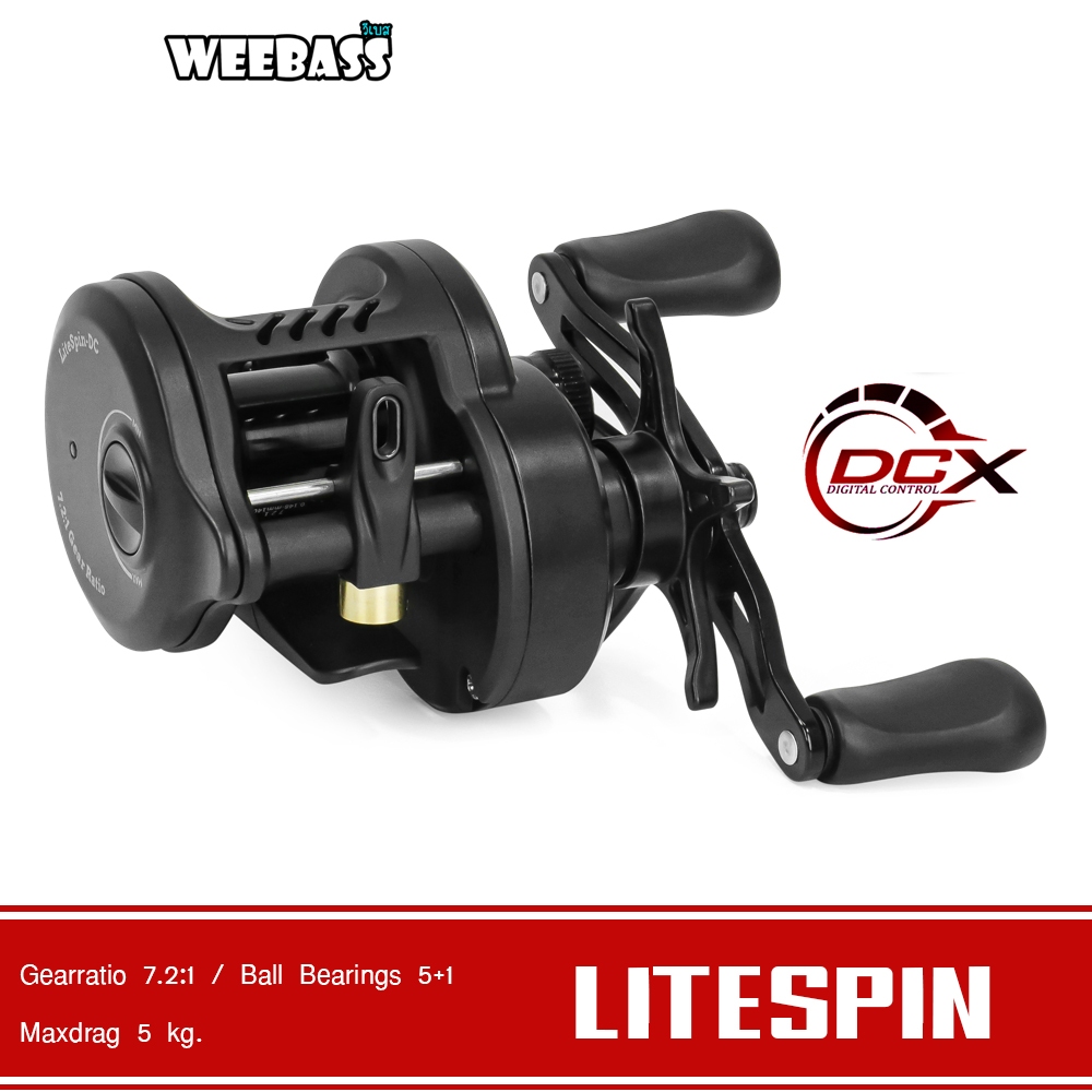 WEEBASS รอก - รุ่น LITESPIN DCX รอกเบทหยดน้ำ รอกเบทกลม
