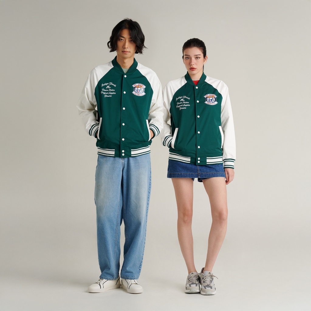 Mc JEANS (แม็คยีนส์) เสื้อแจ็คเก็ต Unisex เสื้อแจ็คเก็ตบอมเบอร์ ทรงเรกูลาร์ Regular Fit Bomber Jacke