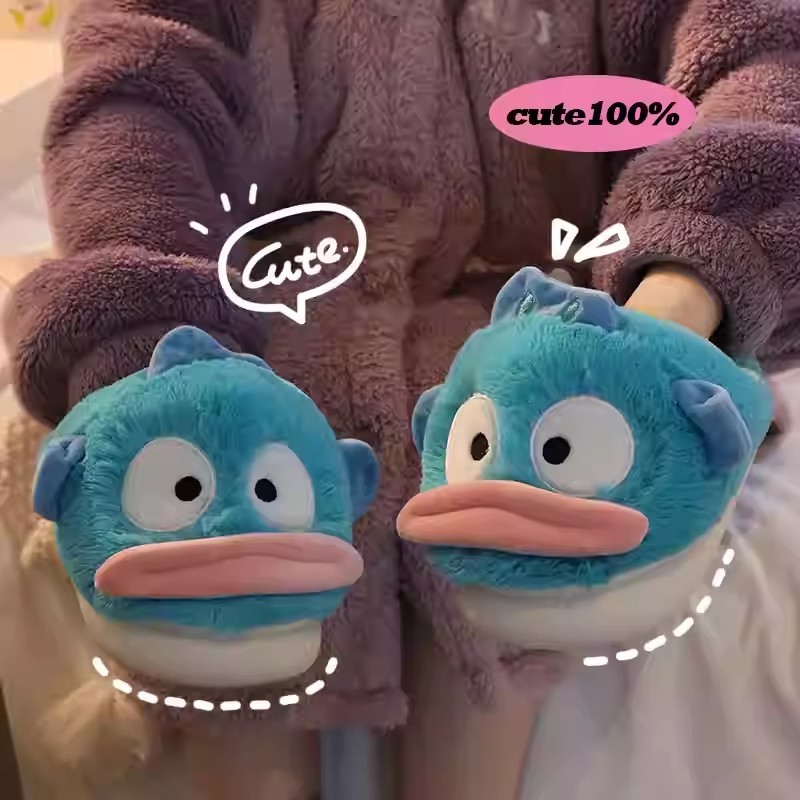 (clothster.store) รองเท้าลายน้องปลาฉลาม ใส่ในบ้านขนนุ่ม  หน้าปลาสุดกวน ใส่สบายได้ทุกวัน