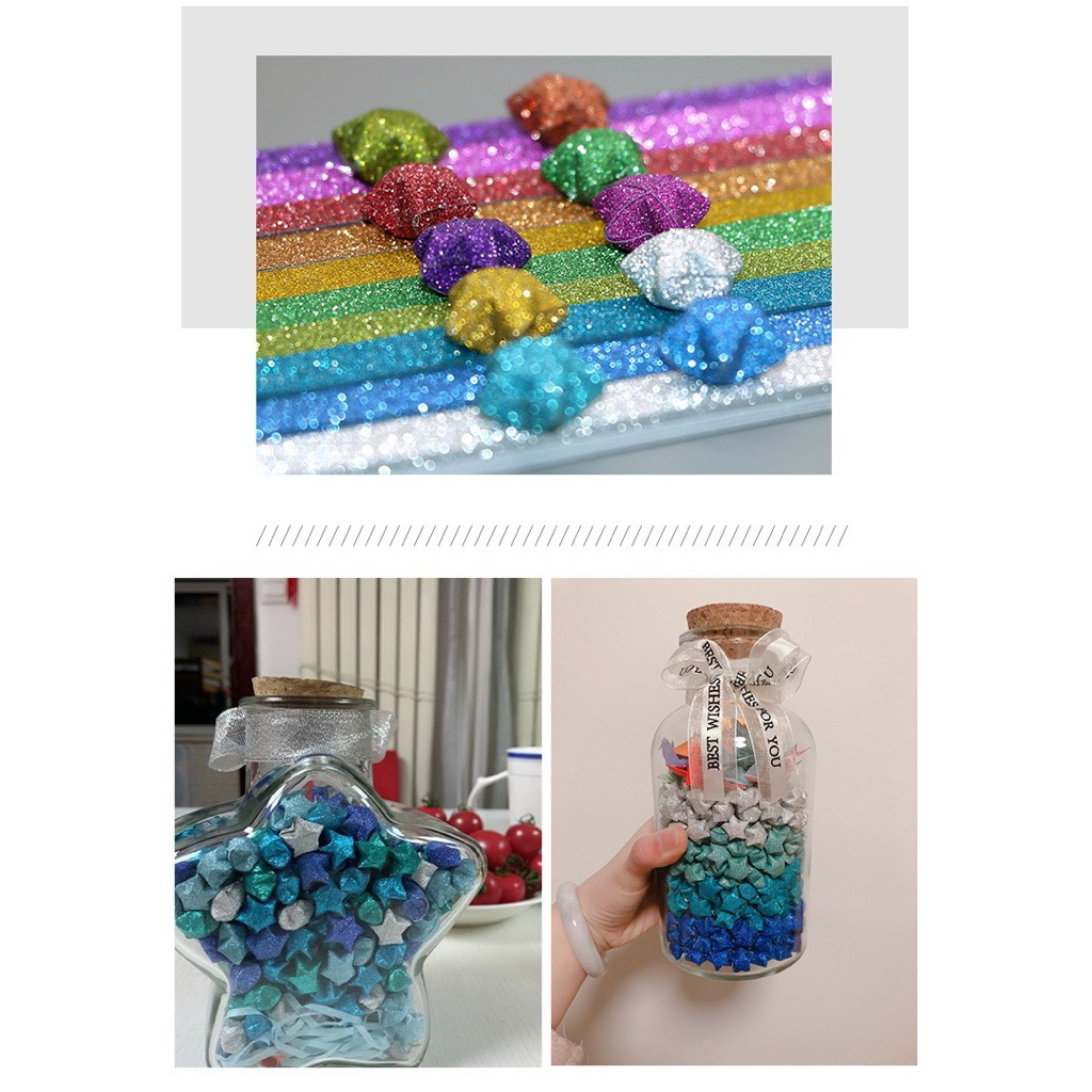 กระดาษพับดาว พับได้ 100ดวง 1x25cm - รูปที่ 7