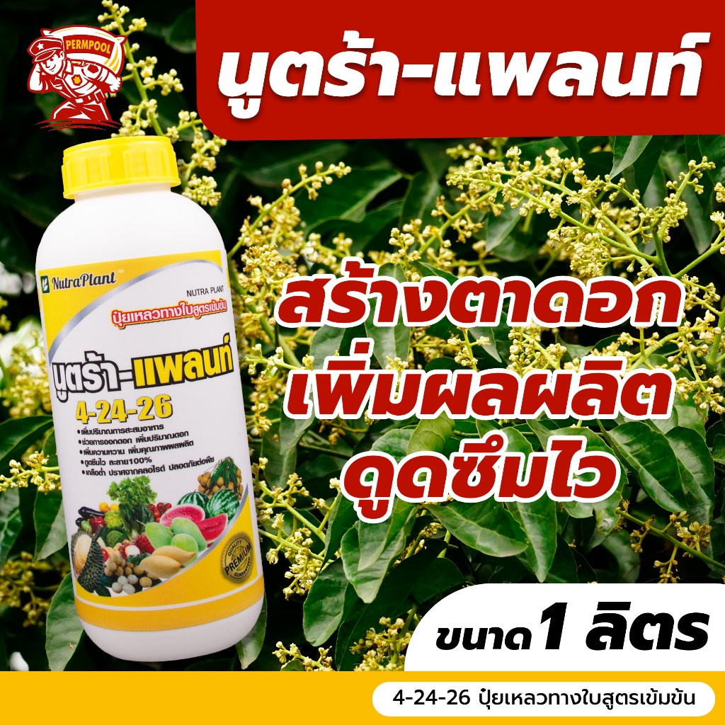 นูตร้าแพลนท์ 4-24-26 ปุ๋ยเหลวทางใบสูตรเข้มข้น