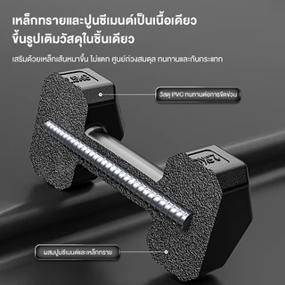 Koraman ดัมเบลหกเหลี่ยม ดัมเบลยาง ดัมเบลดัมเบลออกกำลังกายที่บ้านของผู้ชายดัมเบลดัมเบลหัวยางแบบหกDumbbells 2.5/5/7.5/10KG