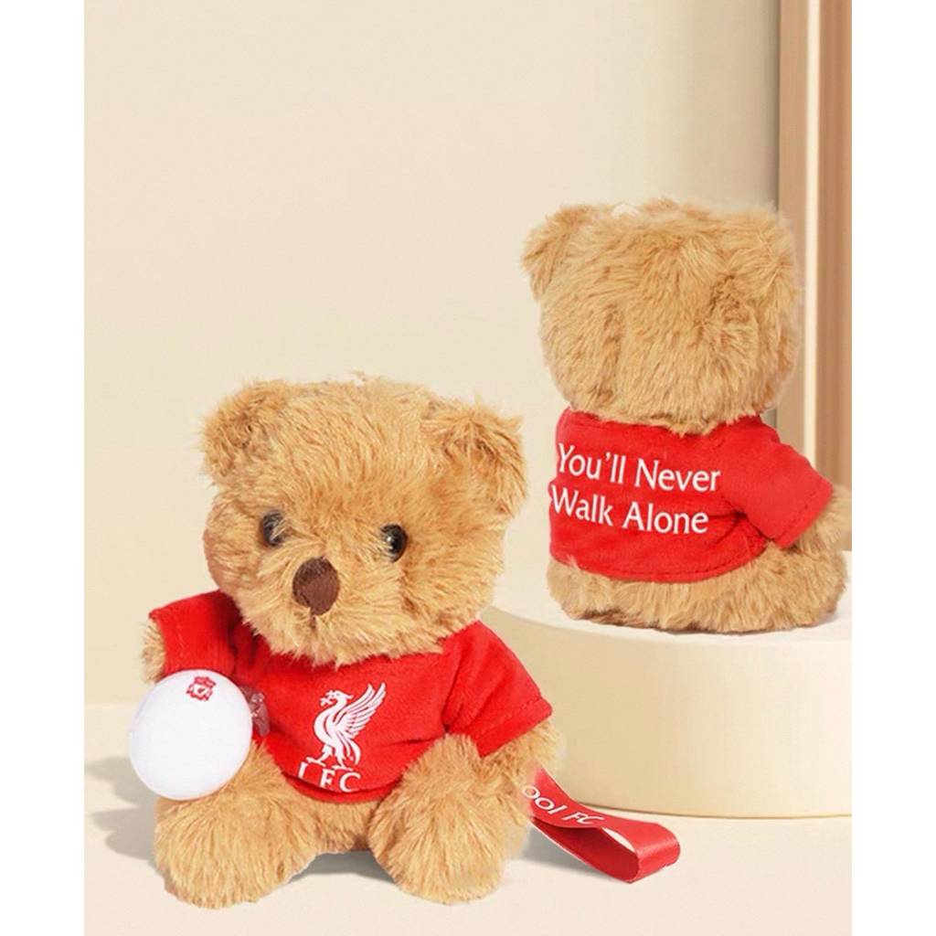 🏆พร้อมส่งไม่ต้องพรี🏆พวงกุญแจตุ๊กตาหมีลิเวอร์พูลลิขสิทธิ์แท้100% (LFC Official Licensed Product)